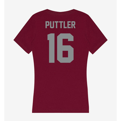 Montana - NCAA Softball : Ava Puttler - Women's V-Neck T-Shirt-1