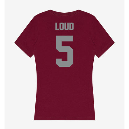 Montana - NCAA Football : Kyon Loud - Women's V-Neck T-Shirt-1