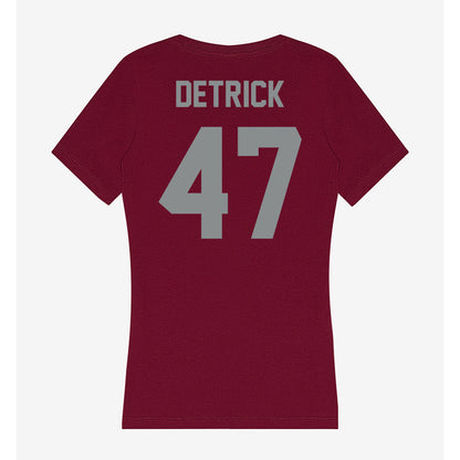 Montana - NCAA Football : Kellen Detrick - Women's V-Neck T-Shirt-1