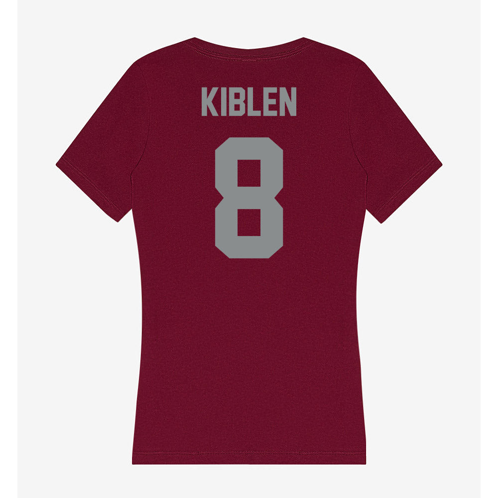 Montana - NCAA Softball : Kaci Kiblen - Women's V-Neck T-Shirt-1