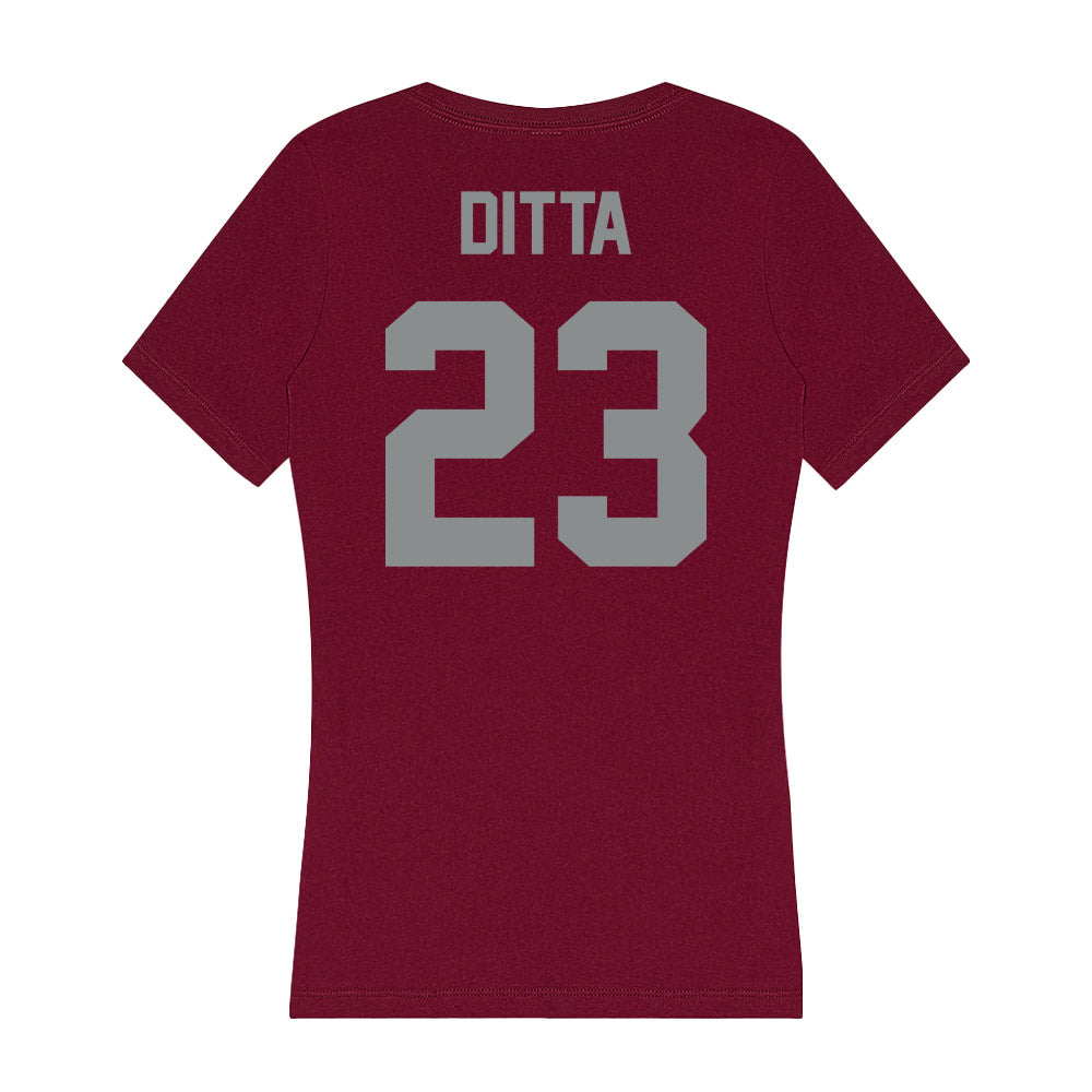 Montana - NCAA Women's Soccer : Maddie Ditta - Women's V-Neck T-Shirt-1