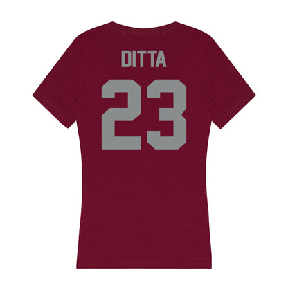 Montana - NCAA Women's Soccer : Maddie Ditta - Women's V-Neck T-Shirt-1