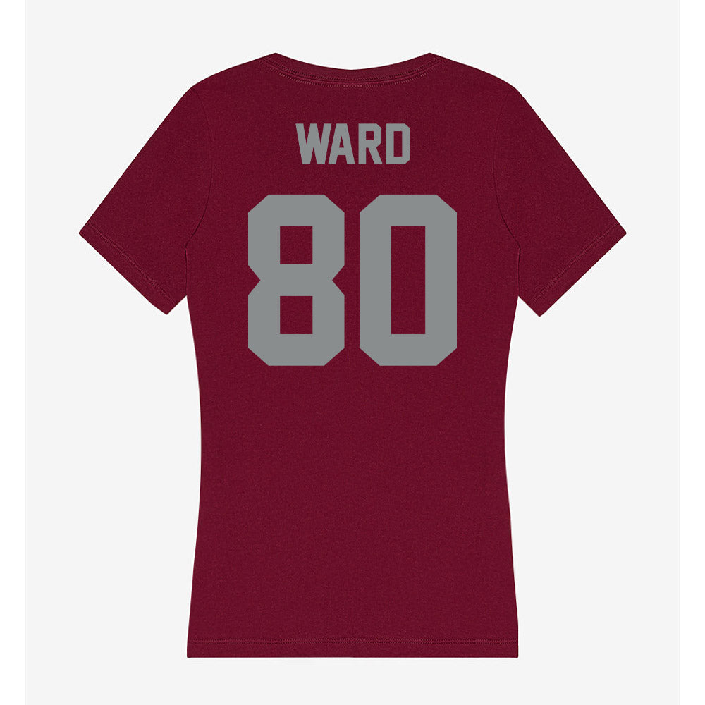 Montana - NCAA Football : Jammel Ward - Women's V-Neck T-Shirt-1