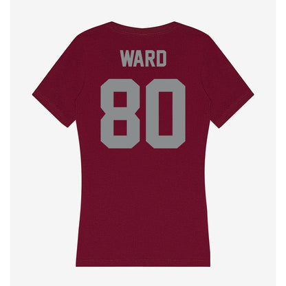 Montana - NCAA Football : Jammel Ward - Women's V-Neck T-Shirt-1