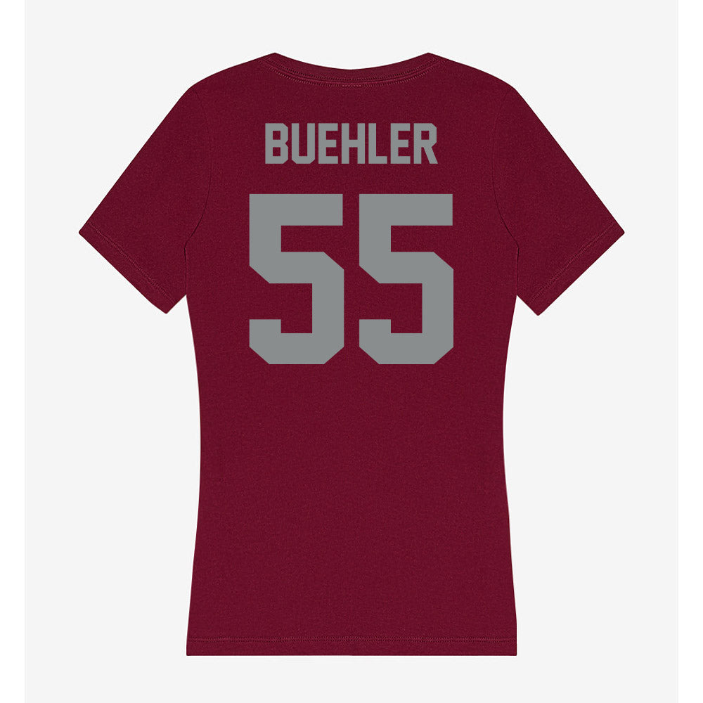 Montana - NCAA Football : Austin Buehler - Women's V-Neck T-Shirt-1