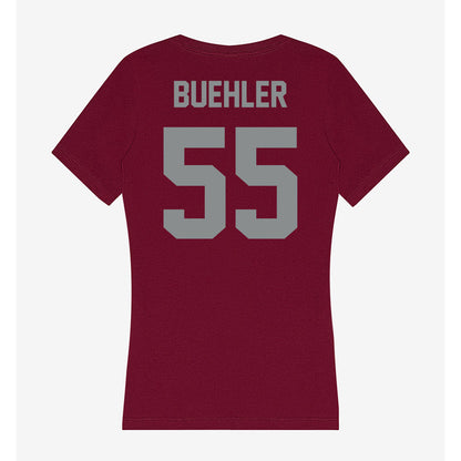 Montana - NCAA Football : Austin Buehler - Women's V-Neck T-Shirt-1