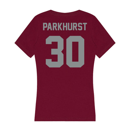 Montana - NCAA Women's Soccer : Mia Parkhurst - Women's V-Neck T-Shirt-1