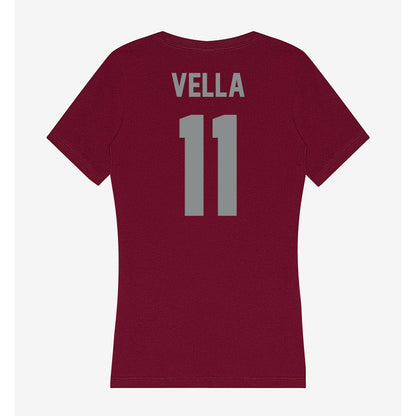 Montana - NCAA Women's Volleyball : Sophia Vella - Women's V-Neck T-Shirt-1