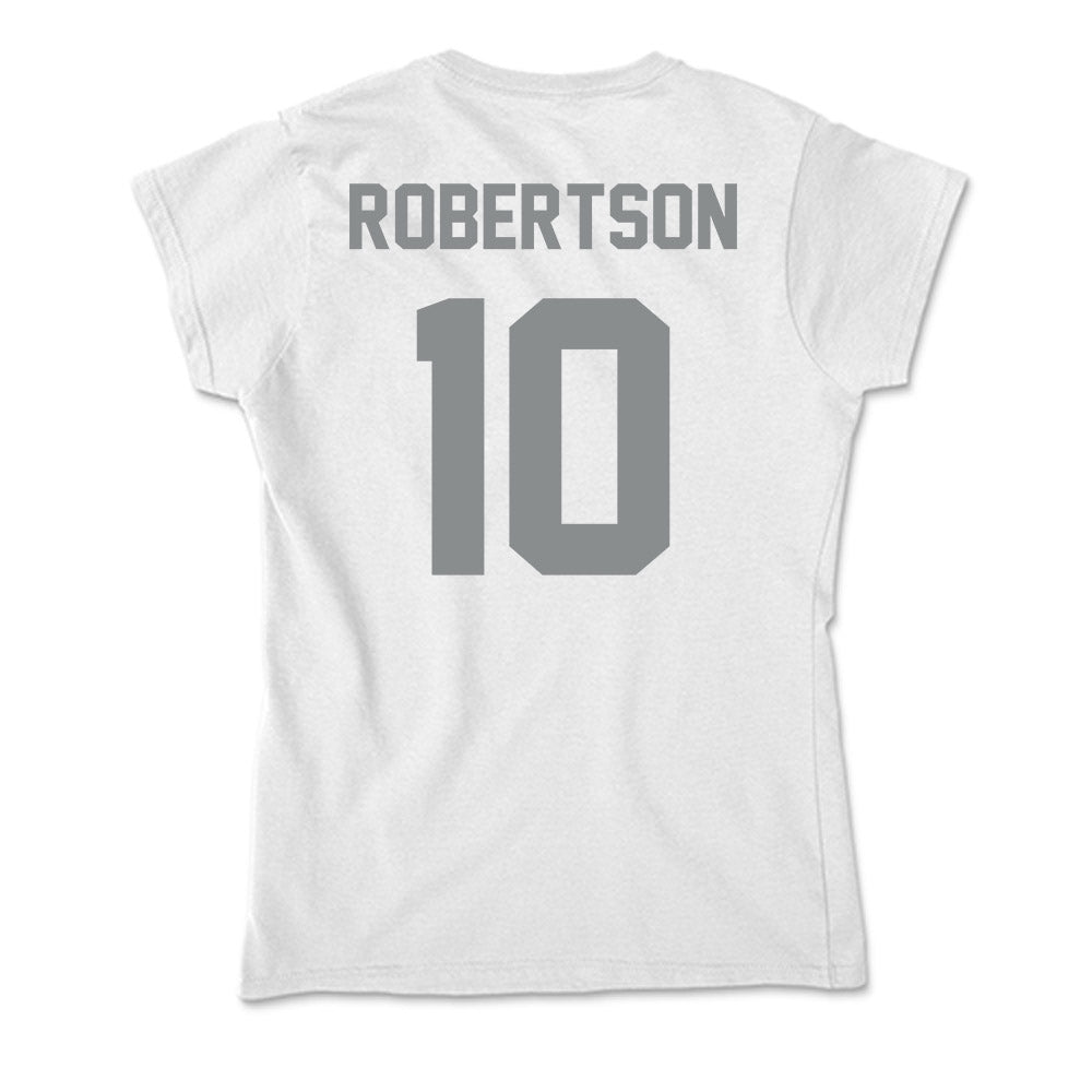 Montana - NCAA Women's Soccer : Lydia Robertson - Soft Style Women’s T-Shirt-1