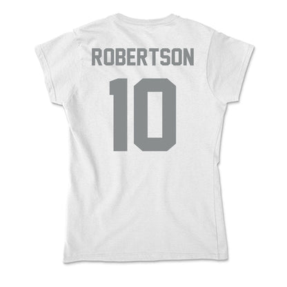 Montana - NCAA Women's Soccer : Lydia Robertson - Soft Style Women’s T-Shirt-1