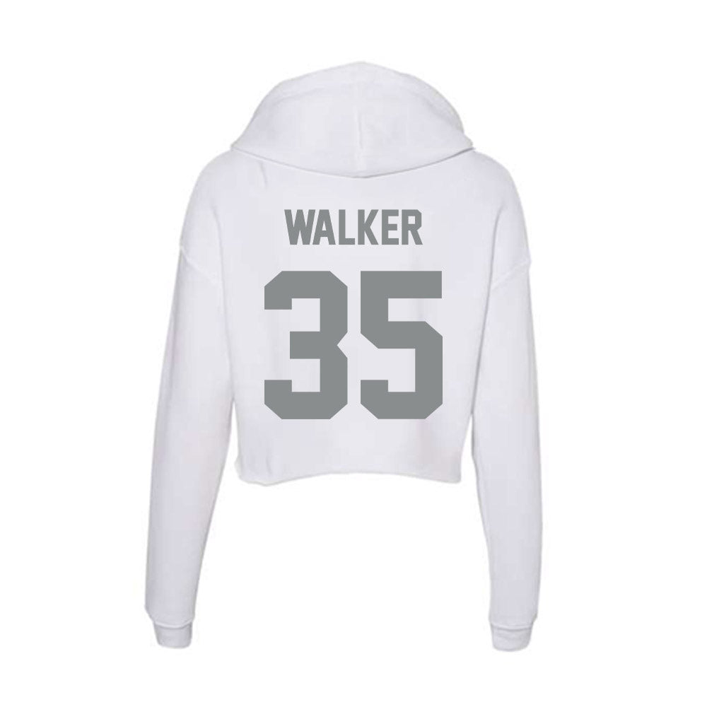 Montana - NCAA Football : Grady Walker - Women's Crop Fleece Hoodie-1
