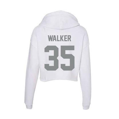 Montana - NCAA Football : Grady Walker - Women's Crop Fleece Hoodie-1