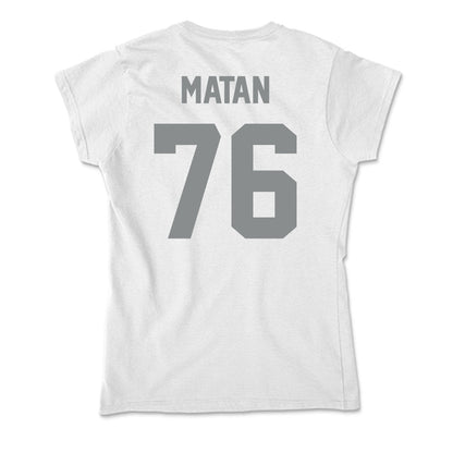 Montana - NCAA Football : Patrick Matan - Soft Style Women’s T-Shirt-1