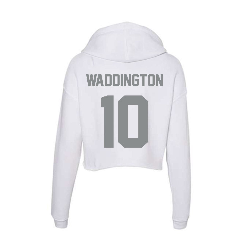 Montana - NCAA Women's Basketball : Avery Waddington - Women's Crop Fleece Hoodie-1