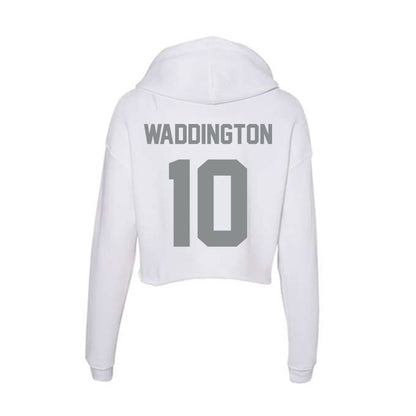 Montana - NCAA Women's Basketball : Avery Waddington - Women's Crop Fleece Hoodie-1