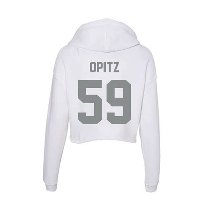 Montana - NCAA Football : Hayden Opitz - Women's Crop Fleece Hoodie-1