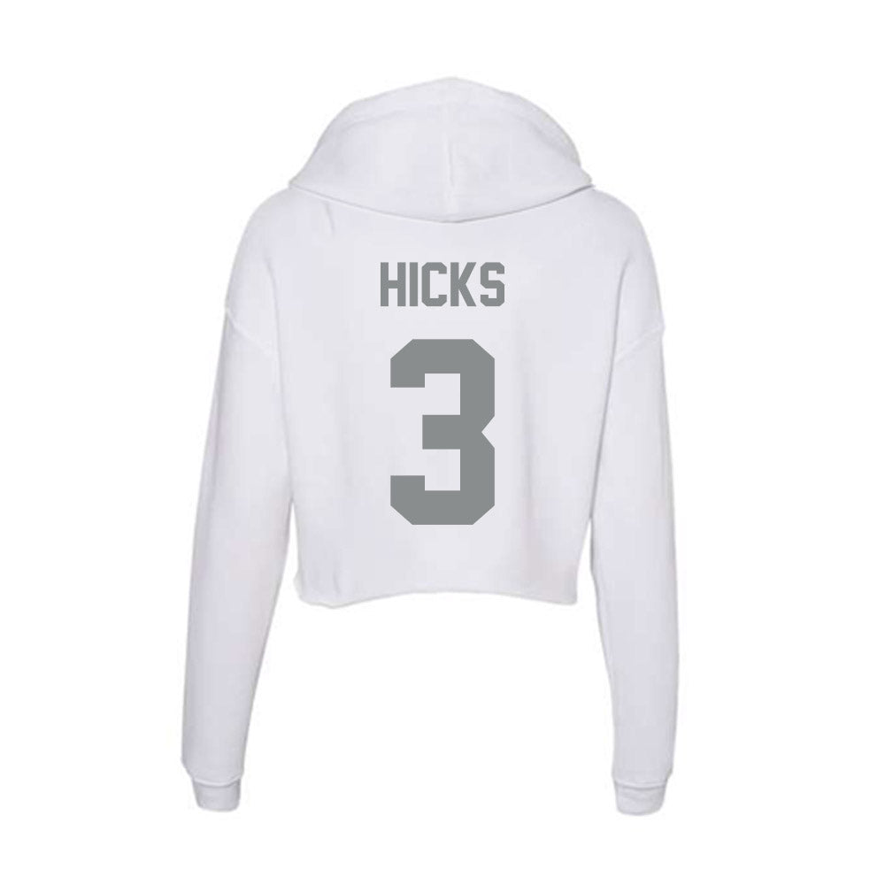 Montana - NCAA Men's Basketball : Brooklyn Hicks - Women's Crop Fleece Hoodie-1