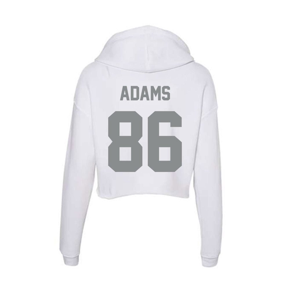 Montana - NCAA Football : Weston Adams - Women's Crop Fleece Hoodie-1