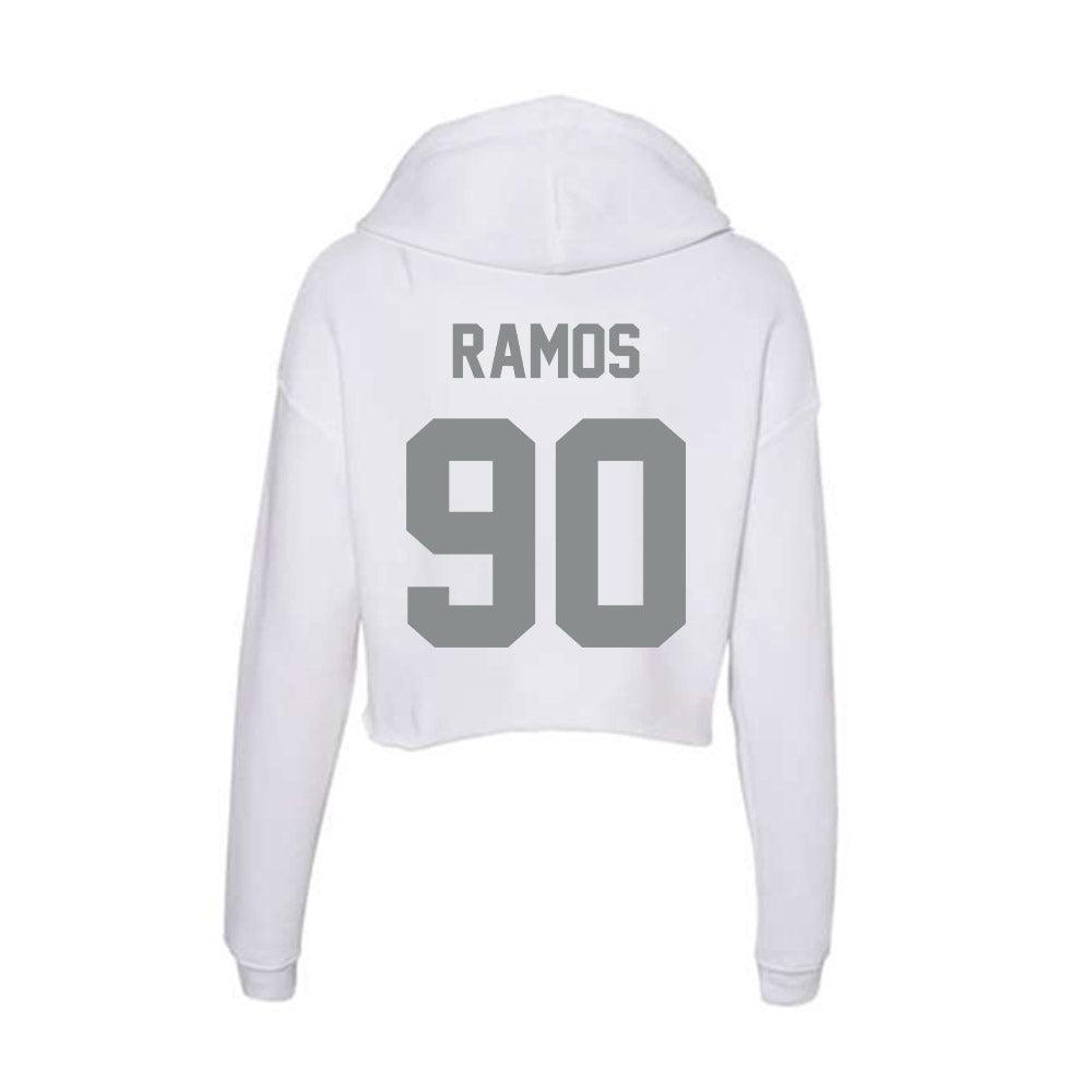 Montana - NCAA Football : Jareb Ramos - Women's Crop Fleece Hoodie-1
