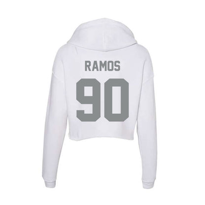 Montana - NCAA Football : Jareb Ramos - Women's Crop Fleece Hoodie-1