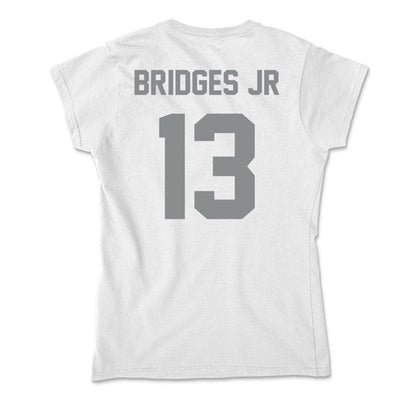 Montana - NCAA Football : Lekeldrick Bridges Jr - Soft Style Women’s T-Shirt-1