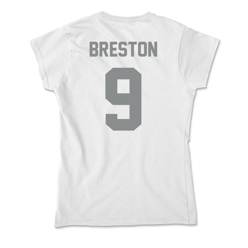 Montana - NCAA Football : Justus Breston - Soft Style Women’s T-Shirt-1