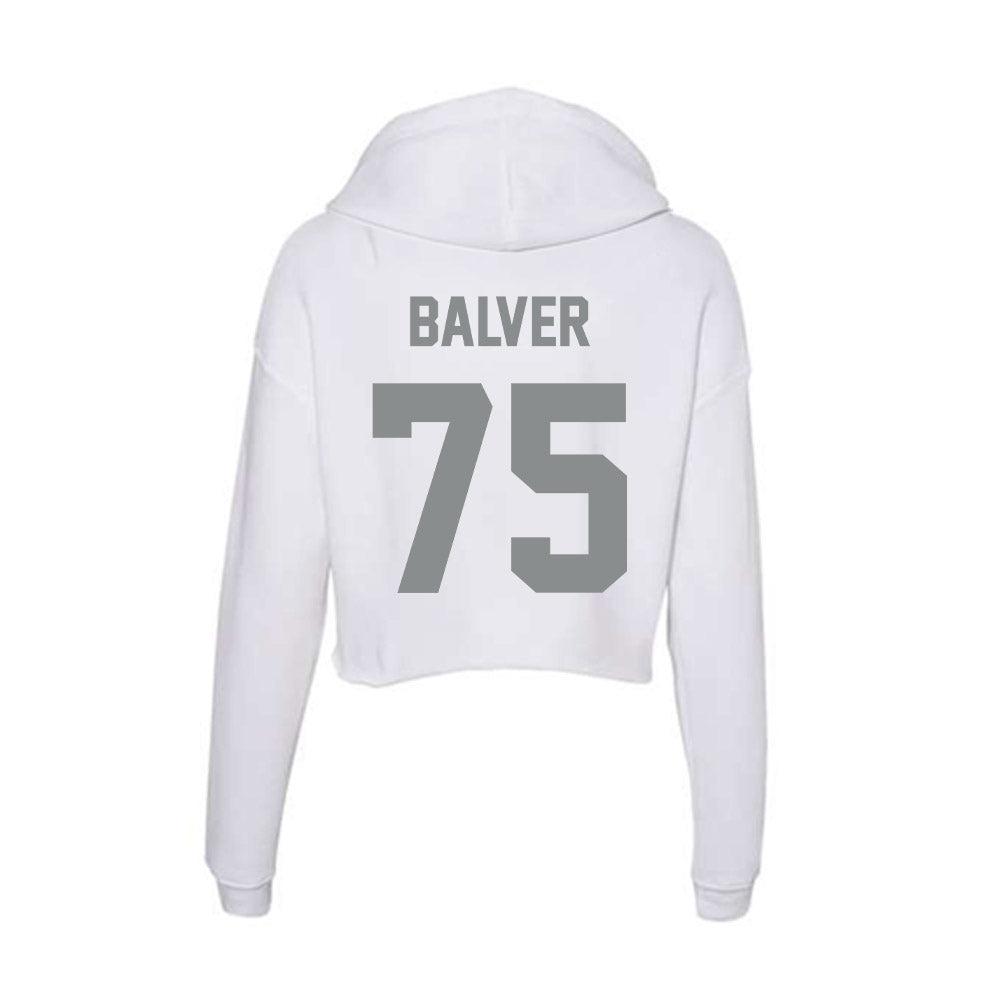 Montana - NCAA Football : jose balver - Women's Crop Fleece Hoodie-1
