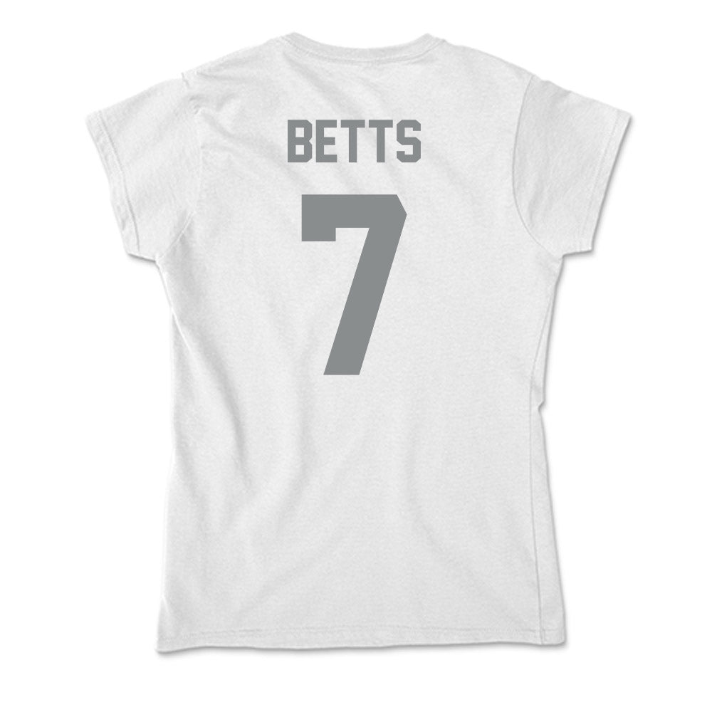 Montana - NCAA Men's Basketball : Kadyn Betts - Soft Style Women’s T-Shirt-1