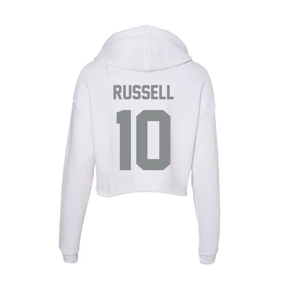Montana - NCAA Women's Volleyball : Delaney Russell - Women's Crop Fleece Hoodie-1