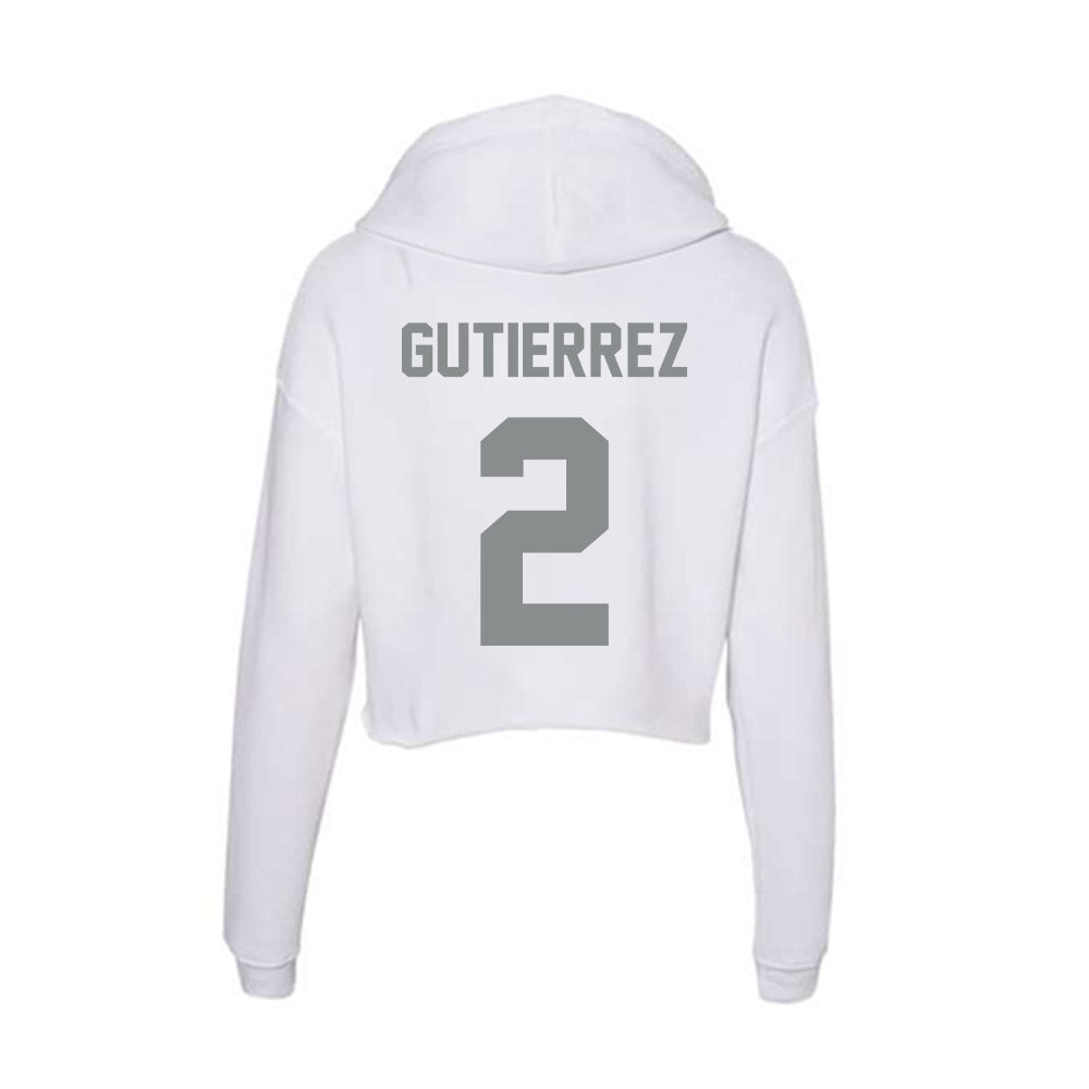 Montana - NCAA Softball : Brianna Gutierrez - Women's Crop Fleece Hoodie-1