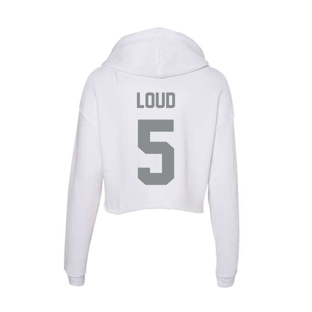 Montana - NCAA Football : Kyon Loud - Women's Crop Fleece Hoodie-1