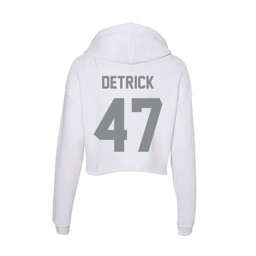 Montana - NCAA Football : Kellen Detrick - Women's Crop Fleece Hoodie-1