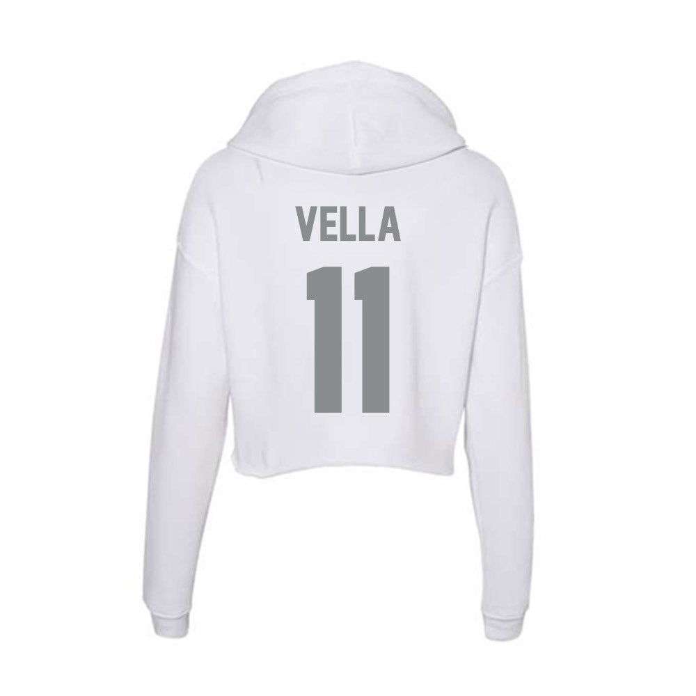 Montana - NCAA Women's Volleyball : Sophia Vella - Women's Crop Fleece Hoodie-1