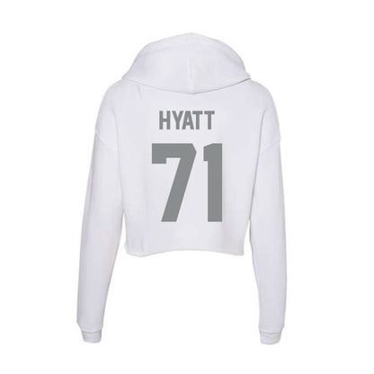 Montana - NCAA Football : Quinlan Hyatt - Women's Crop Fleece Hoodie-1