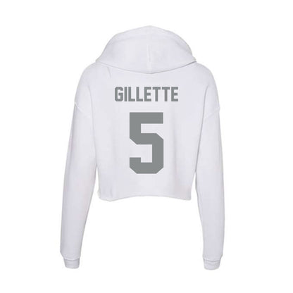 Montana - NCAA Women's Basketball : Kennedy Gillette - Women's Crop Fleece Hoodie-1