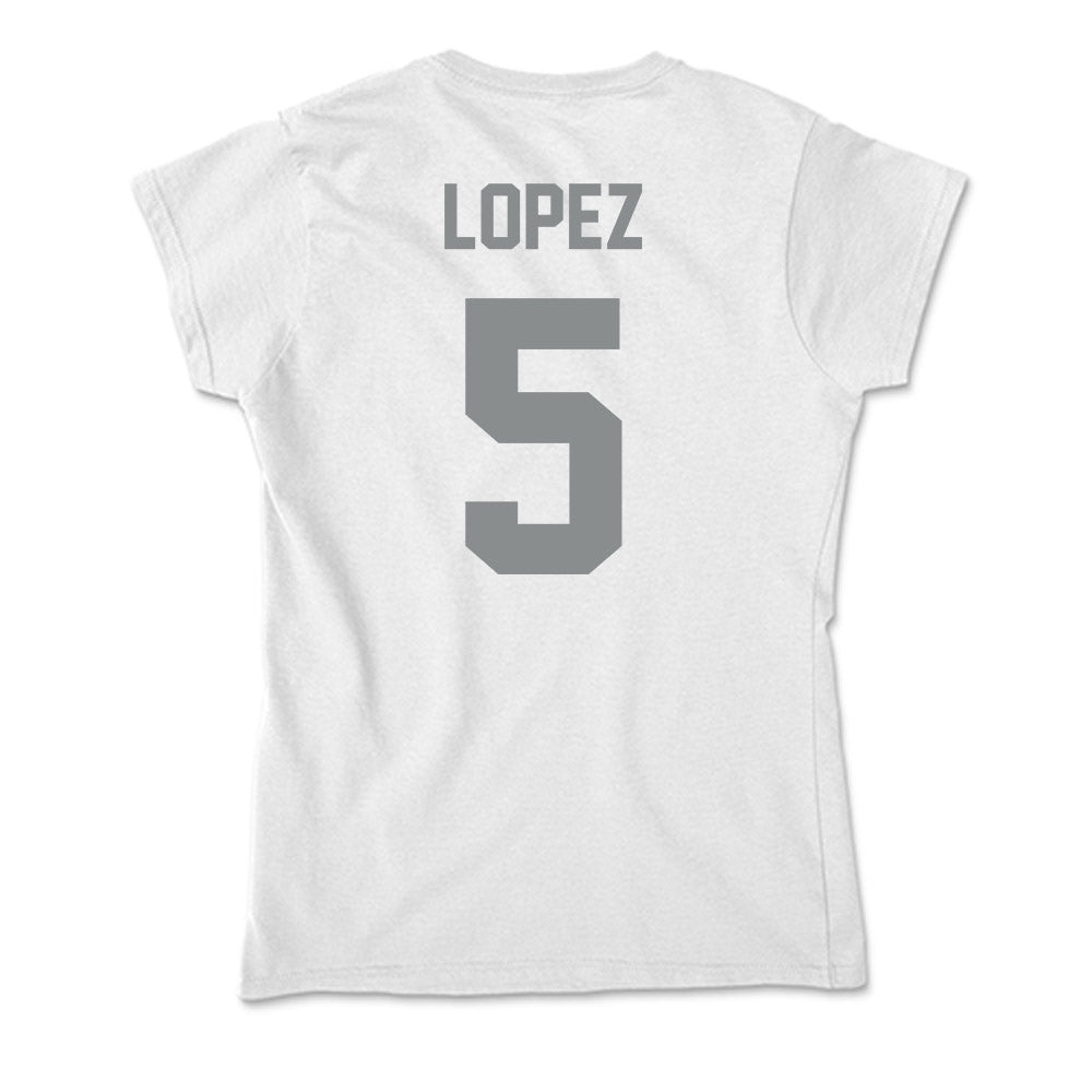 Montana - NCAA Softball : Grace Lopez - Soft Style Women’s T-Shirt-1