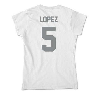 Montana - NCAA Softball : Grace Lopez - Soft Style Women’s T-Shirt-1