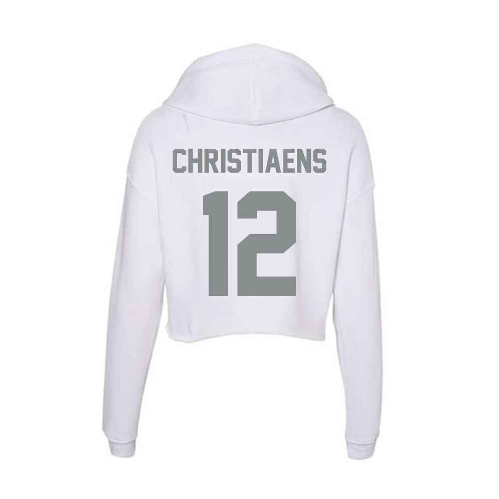 Montana - NCAA Softball : Alanna Christiaens - Women's Crop Fleece Hoodie-1