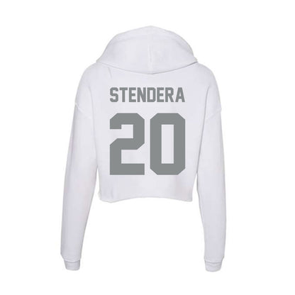 Montana - NCAA Women's Soccer : Addison Stendera - Women's Crop Fleece Hoodie-1