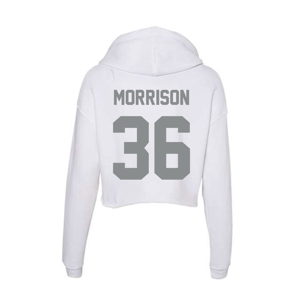 Montana - NCAA Football : Ty Morrison - Women's Crop Fleece Hoodie-1