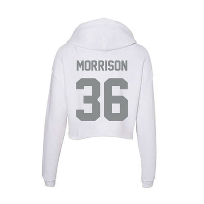 Montana - NCAA Football : Ty Morrison - Women's Crop Fleece Hoodie-1
