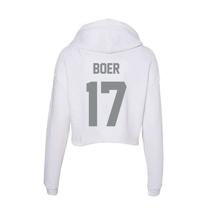 Montana - NCAA Softball : Hailey Boer - Women's Crop Fleece Hoodie-1