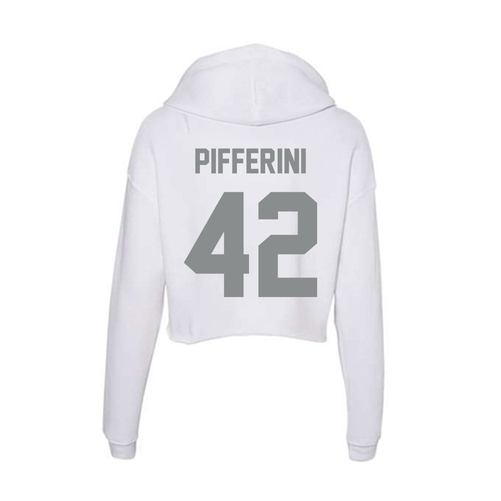 Montana - NCAA Football : Giovanni Pifferini - Women's Crop Fleece Hoodie-1