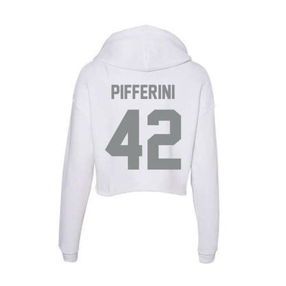 Montana - NCAA Football : Giovanni Pifferini - Women's Crop Fleece Hoodie-1