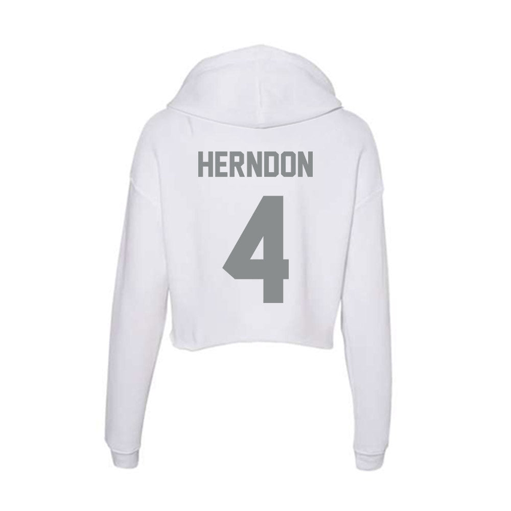 Montana - NCAA Softball : Nyeala Herndon - Women's Crop Fleece Hoodie-1