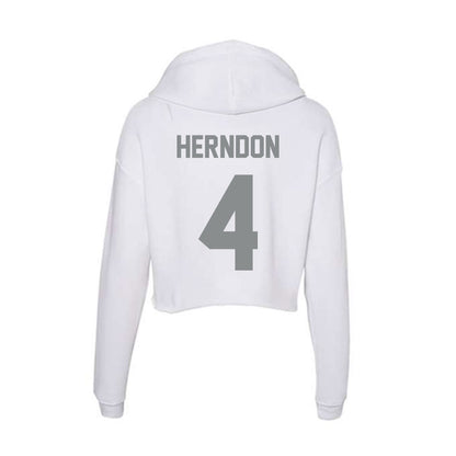 Montana - NCAA Softball : Nyeala Herndon - Women's Crop Fleece Hoodie-1