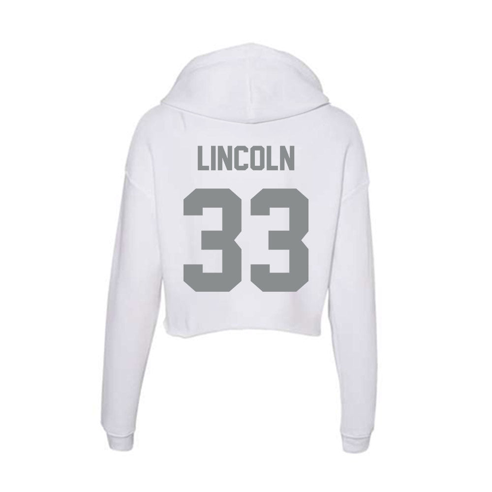 Montana - NCAA Women's Basketball : Adria Lincoln - Women's Crop Fleece Hoodie-1