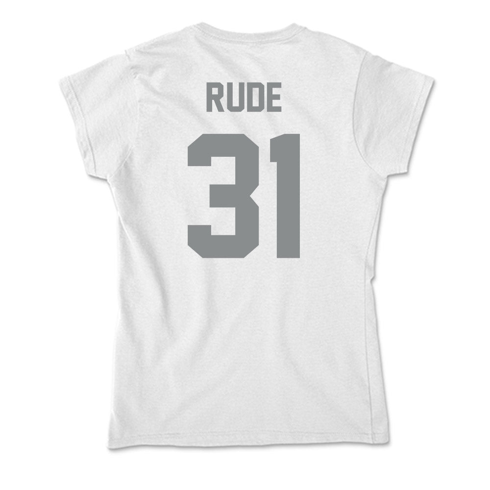 Montana - NCAA Women's Soccer : Malli Rude - Soft Style Women’s T-Shirt-1
