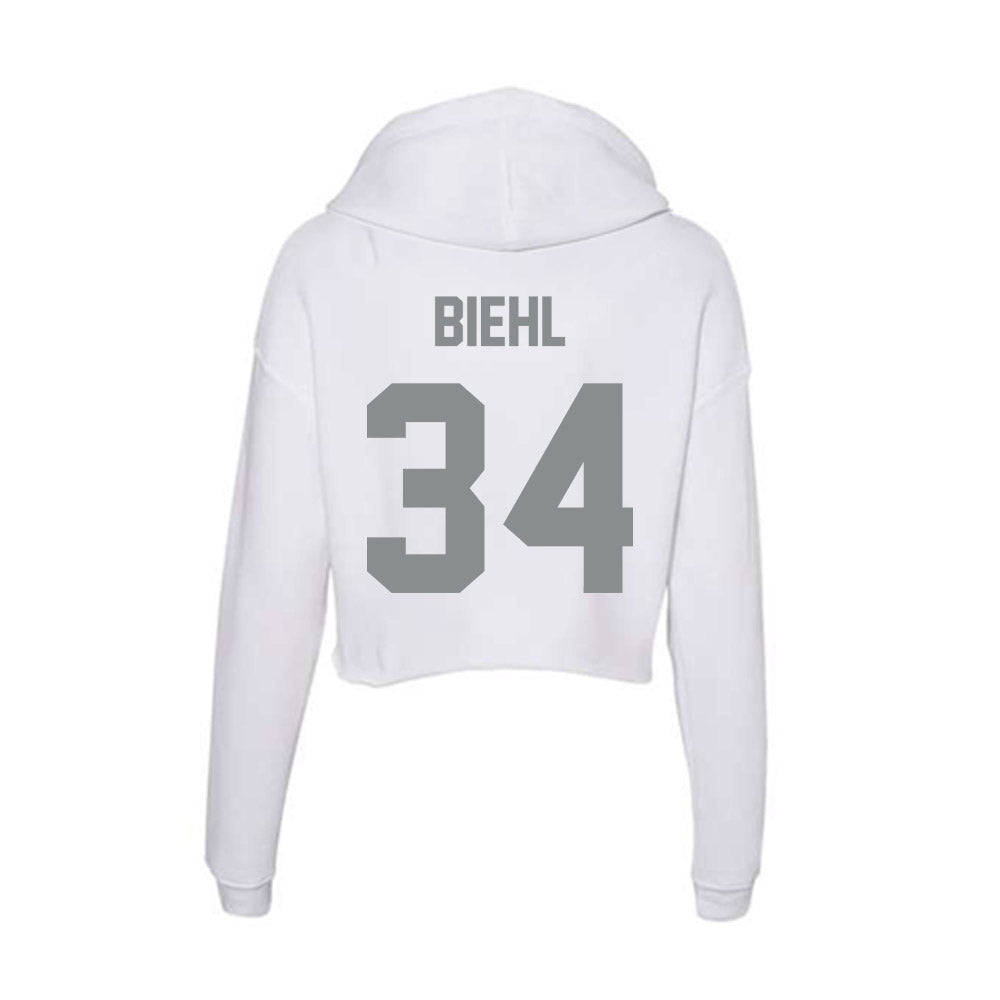 Montana - NCAA Softball : Danielle Biehl - Women's Crop Fleece Hoodie-1