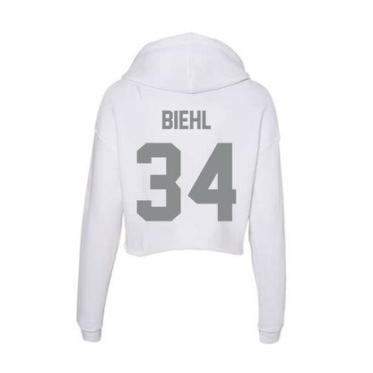 Montana - NCAA Softball : Danielle Biehl - Women's Crop Fleece Hoodie-1